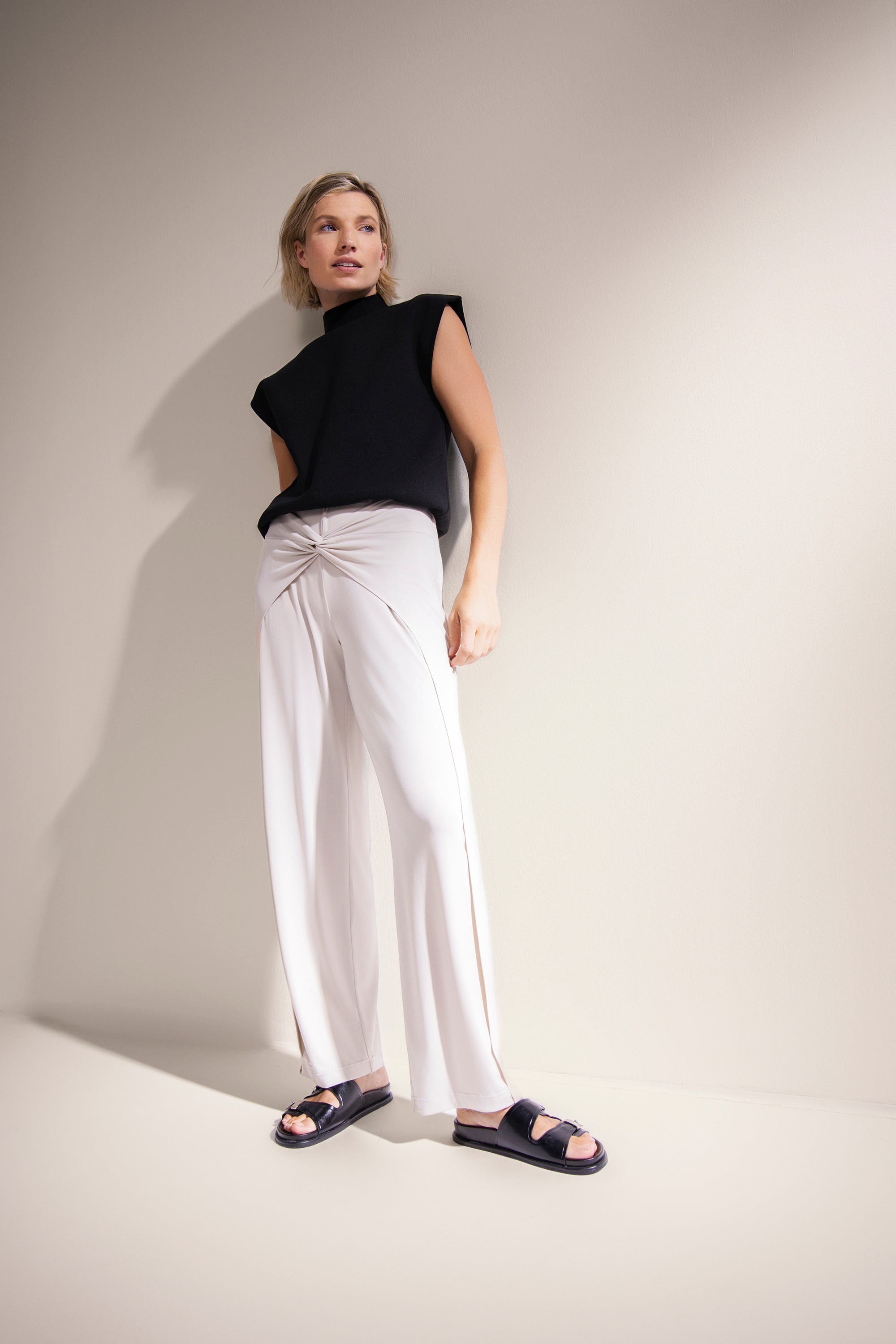 STEHMANN Stoffen broek met elastische band, model 'Francis' in STEHMANN Stoffen broek met elastische band, model 'Francis' in